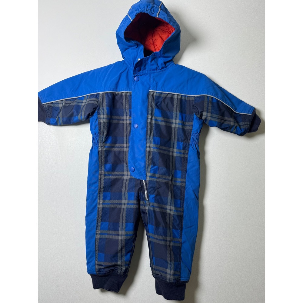 Hanna Andersson Outdoors Hooded Insulated Toddler Kids Snowsuit Sz 80 18-24mo